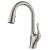 Kraus KPF-1674SFS Merlin 15 5/8" Single Handle Deck Mounted Pull-Down Kitchen Faucet in Spot Free Stainless Steel