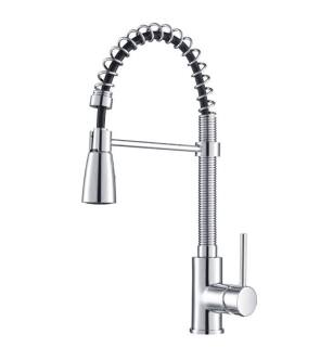 Kraus KPF-1612 Commercial-Style Single-Handle Kitchen Faucet with Pull Down Three-Function Sprayer