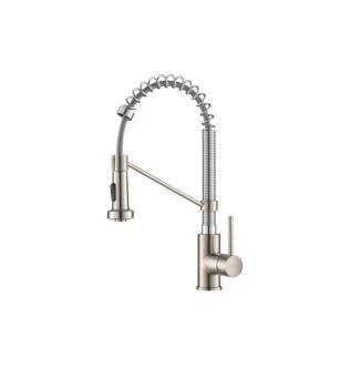 Kraus KPF-1610SF Bolden 18" Commercial Style Single Handle Deck Mounted Pull-Down Kitchen Faucet