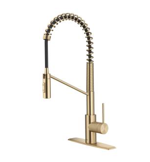Kraus KPF-2631SFACB Oletto Commercial Style Kitchen Faucet - Includes Escutcheon in Spot Free Antique Champagne Bronze