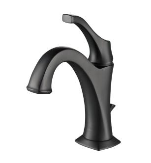 Kraus KBF-1201MB Arlo 1.2 Gpm Deck Mounted Bathroom Faucet With Pull-Up Drain in Matte Black