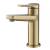 Kraus KBF-1401BG Indy 1.2 Gpm Single Hole Bathroom Faucet Less Drain Assembly in Brushed Gold