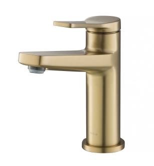 Kraus KBF-1401SFS Indy 1.2 Gpm Single Hole Bathroom Faucet Less Drain Assembly in Spot Free Stainless Steel
