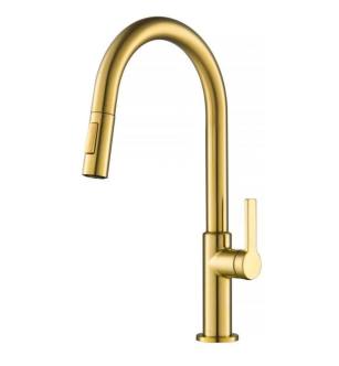 Kraus KPF-2820BB Oletto 1.8 Gpm Single Handle Pull-Down Kitchen Faucet in Brushed Brass