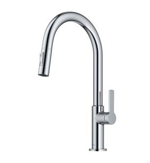 Kraus KPF-2820CH Oletto 1.8 Gpm Single Handle Pull-Down Kitchen Faucet in Chrome