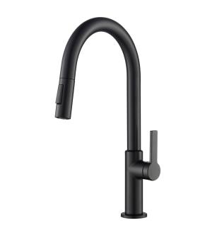 Kraus KPF-2820MB Oletto 1.8 Gpm Single Handle Pull-Down Kitchen Faucet in Matte Black