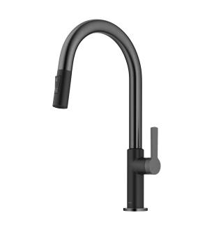 Kraus KPF-2820MBSFSB Oletto 1.8 Gpm Single Handle Pull-Down Kitchen Faucet in Matte Black / Spot Free Black Stainless