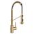 Kraus KSF-1610BBMB Bolden 1.8 Gpm Single Hole Pre-Rinse Pull Down Kitchen Faucet in Brushed Brass/Matte Black