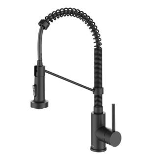Kraus KSF-1610MB Bolden 1.8 Gpm Single Hole Pre-Rinse Pull Down Kitchen Faucet in Matte Black
