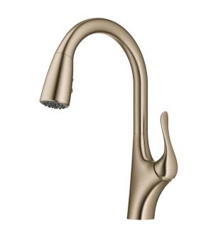 Kraus KPF-1674BG Merlin 1.8 Gpm Single Hole Pull Down Kitchen Faucet in Brushed Gold