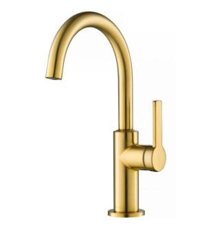 Kraus KPF-2822BB Oletto 1.8 Gpm Single Handle Kitchen Bar Faucet in Brushed Brass