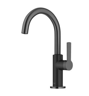 Kraus KPF-2822MBSFSB Oletto 1.8 Gpm Single Handle Kitchen Bar Faucet in Matte Black / Spot Free Black Stainless