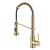 Kraus KPF-1610BBMB Bolden 1.8 Gpm Single Hole Pre-Rinse Pull Down Kitchen Faucet in Brushed Brass/Matte Black