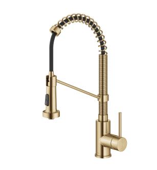 Kraus KPF-1610BG Bolden 1.8 Gpm Single Hole Pre-Rinse Pull Down Kitchen Faucet in Brushed Gold