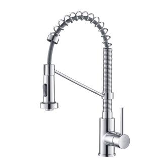 Kraus KPF-1610CH Bolden 1.8 Gpm Single Hole Pre-Rinse Pull Down Kitchen Faucet in Chrome