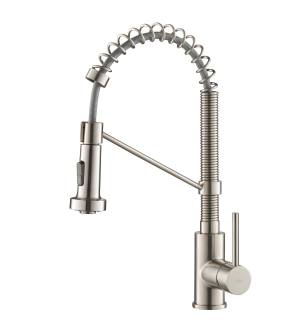 Kraus KPF-1610SS Bolden 1.8 Gpm Single Hole Pre-Rinse Pull Down Kitchen Faucet in Stainless Steel