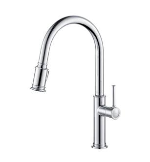 Kraus KPF-1680CH Sellette Pull-Down Spray Kitchen Faucet With Reach Technology And Optional Escutcheon in Chrome
