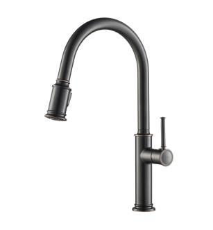 Kraus KPF-1680ORB Sellette Pull-Down Spray Kitchen Faucet With Reach Technology And Optional Escutcheon in Oil Rubbed Bronze