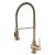 Kraus KPF-1690BG Britt Pull-Down Spray Kitchen Faucet With 3 Function Sprayer And High Arc Spout - Escutcheon Included in Brushed Gold