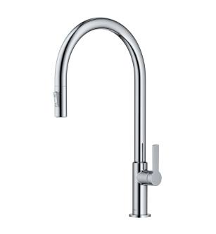 Kraus KPF-2821CH Oletto 1.8 Gpm High Arc Single Handle Pull Down Kitchen Faucet in Chrome