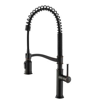 Kraus KPF-1683ORB Sellette 1.8 Gpm Single Hole Pre-Rinse Pull Down Kitchen Faucet - Includes Escutcheon in Oil Rubbed Bronze