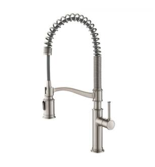Kraus KPF-1683SFS Sellette 1.8 Gpm Single Hole Pre-Rinse Pull Down Kitchen Faucet - Includes Escutcheon in Spot Free Stainless Steel