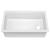 Kraus KFDW1-33GWH Turino 33" Dual Mount Single Basin Fireclay Kitchen Sink in Gloss White