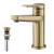 Kraus KBF-1401BG-PU-11BG Indy 1.2 Gpm Single Hole Bathroom Faucet With Pop-Up Drain Assembly in Brushed Gold