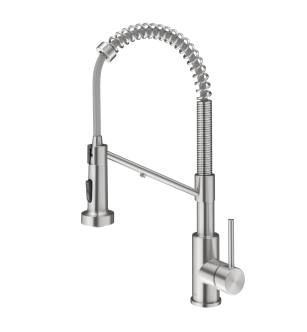 Kraus KFF-1610SFS Bolden 1.8 Gpm Single Hole Pre-Rinse Pull Down Kitchen Faucet in Spot-Free Stainless Steel