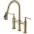 Kraus KPF-3121BG Allyn 1.8 Gpm Bridge Pull Down Kitchen Faucet in Brushed Gold