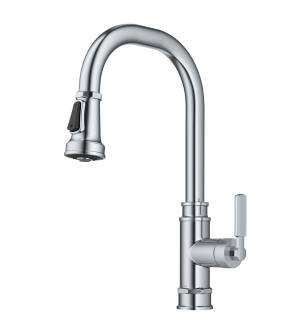 Kraus KPF-4101CH Allyn 1.8 Gpm Single Hole Pull Down Kitchen Faucet in Chrome