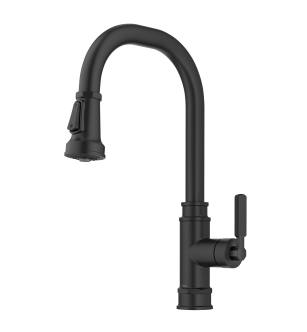 Kraus KPF-4101MB Allyn 1.8 Gpm Single Hole Pull Down Kitchen Faucet in Matte Black