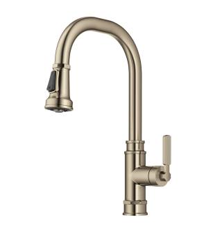 Kraus KPF-4101SFACB Allyn 1.8 Gpm Single Hole Pull Down Kitchen Faucet in Spot Free Antique Champagne Bronze