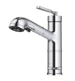 Kraus KPF-4103CH Allyn 1.8 Gpm Single Hole Pull Out Kitchen Faucet in Chrome