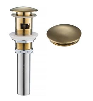 Kraus PU-11BG 8-5/8" Pop-Up Drain Assembly With Overflow in Brushed Gold
