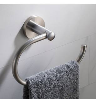 Kraus KEA-18825BN Elie 8" Wall Mounted Towel Ring in Brushed Nickel