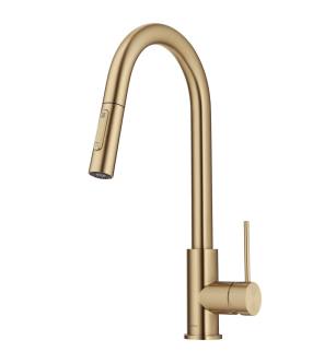 Kraus KPF-3104BG Oletto 1.8 Gpm Contemporary Pull-Down Single Handle Kitchen Faucet in Brushed Gold