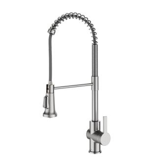 Kraus KPF-1691SFS Britt 1.8 Gpm Single Hole Pre-Rinse Pull Down Kitchen Faucet in Spot Free Stainless Steel