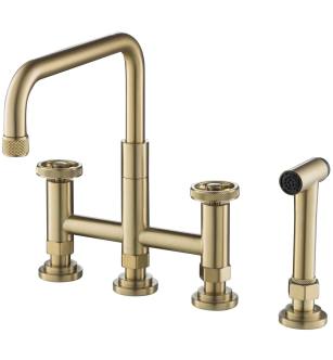 Kraus KPF-3125BG Urbix 1.8 Gpm Bridge Kitchen Faucet - Includes Side Spray in Brushed Gold
