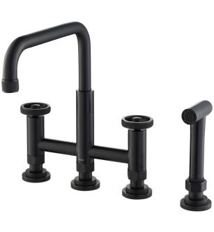 Kraus KPF-3125MB Urbix 1.8 Gpm Bridge Kitchen Faucet - Includes Side Spray in Matte Black