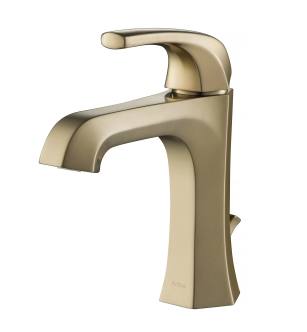 Kraus KBF-1211SFS Esta 1.2 Gpm Single Hole Bathroom Faucet With Pop-Up Drain Assembly in Spot Free Stainless Steel