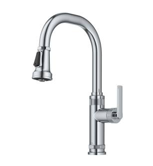 Kraus KPF-4102CH Allyn 1.8 Gpm Single Hole Pull Down Kitchen Faucet in Chrome