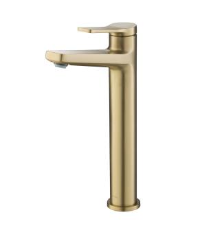 Kraus KVF-1400SFS Indy 1.2 Gpm Vessel Single Hole Bathroom Faucet Less Drain Assembly in Spot Free Stainless Steel