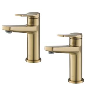 Kraus KBF-1401SFS-2PK Pack Of (2) Indy 1.2 Gpm Single Hole Bathroom Faucets in Spot Free Stainless Steel