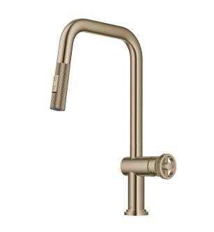 Kraus KPF-3126BG Urbix 1.8 Gpm Single Hole Pull Down Kitchen Faucet in Brushed Gold