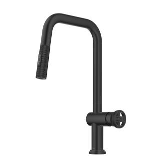 Kraus KPF-3126MB Urbix 1.8 Gpm Single Hole Pull Down Kitchen Faucet in Matte Black