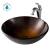 Kraus C-GV-580-12MM-1200ORB Arlo & Glass 16-1/2" Glass Vessel Bathroom Sink With 1.2 Gpm Deck Mounted Bathroom Faucet And Pop-Up Drain Assembly in Oil Rubbed Bronze