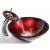 Kraus C-GV-200-12mm-10CH Bathroom Combo - 16-1/2" Irruption Red Glass Vessel Bathroom Sink With Vessel Faucet, Pop-Up Drain, And Mounting Ring in Chrome