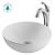 Kraus C-KCV-341-1200CH Elavo And Arlo 13-11/16" Vitreous China Vessel Bathroom Sink With 1.2 Gpm Deck Mounted Bathroom Faucet in Chrome