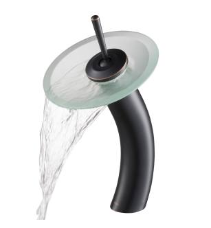 Kraus KGW-1700ORB-FR Waterfall Single Hole Vessel Bathroom Faucet in Oil Rubbed Bronze